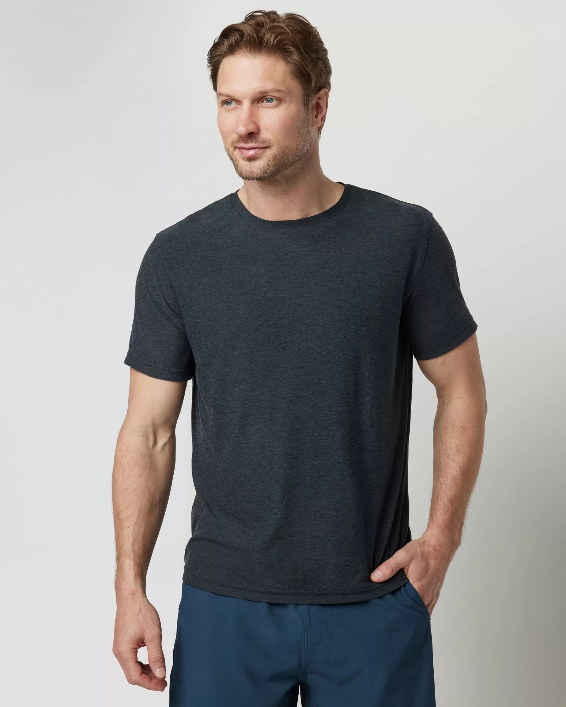 Vuori Strato Tech Tee CharcoalHeather Sale