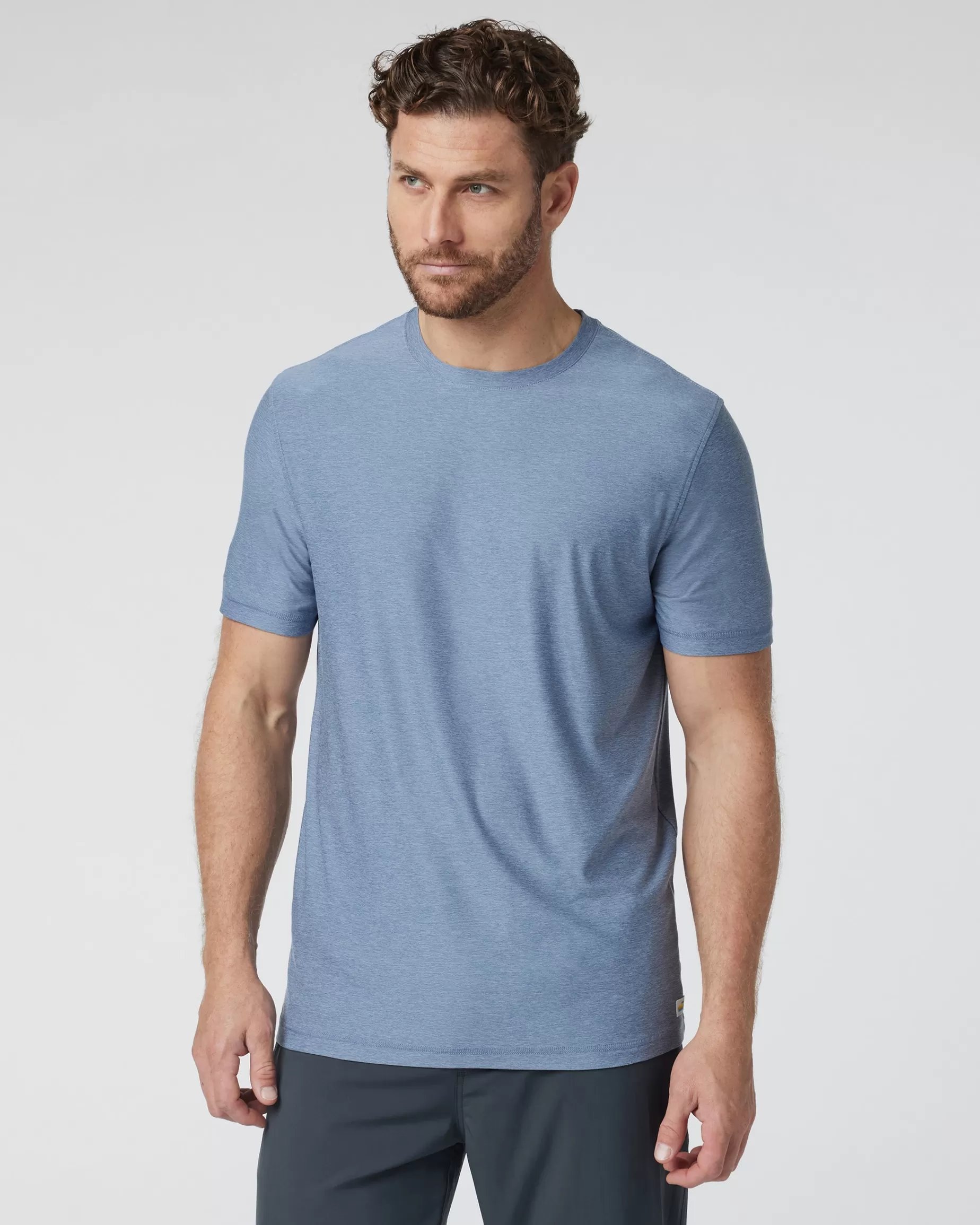 Vuori Strato Tech Tee ChambrayHeather Fashion