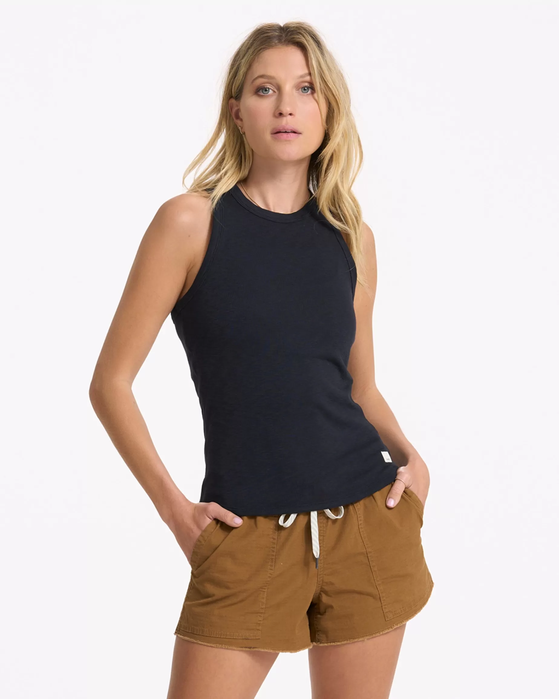 Vuori Sunrise High Neck Tank Black Store