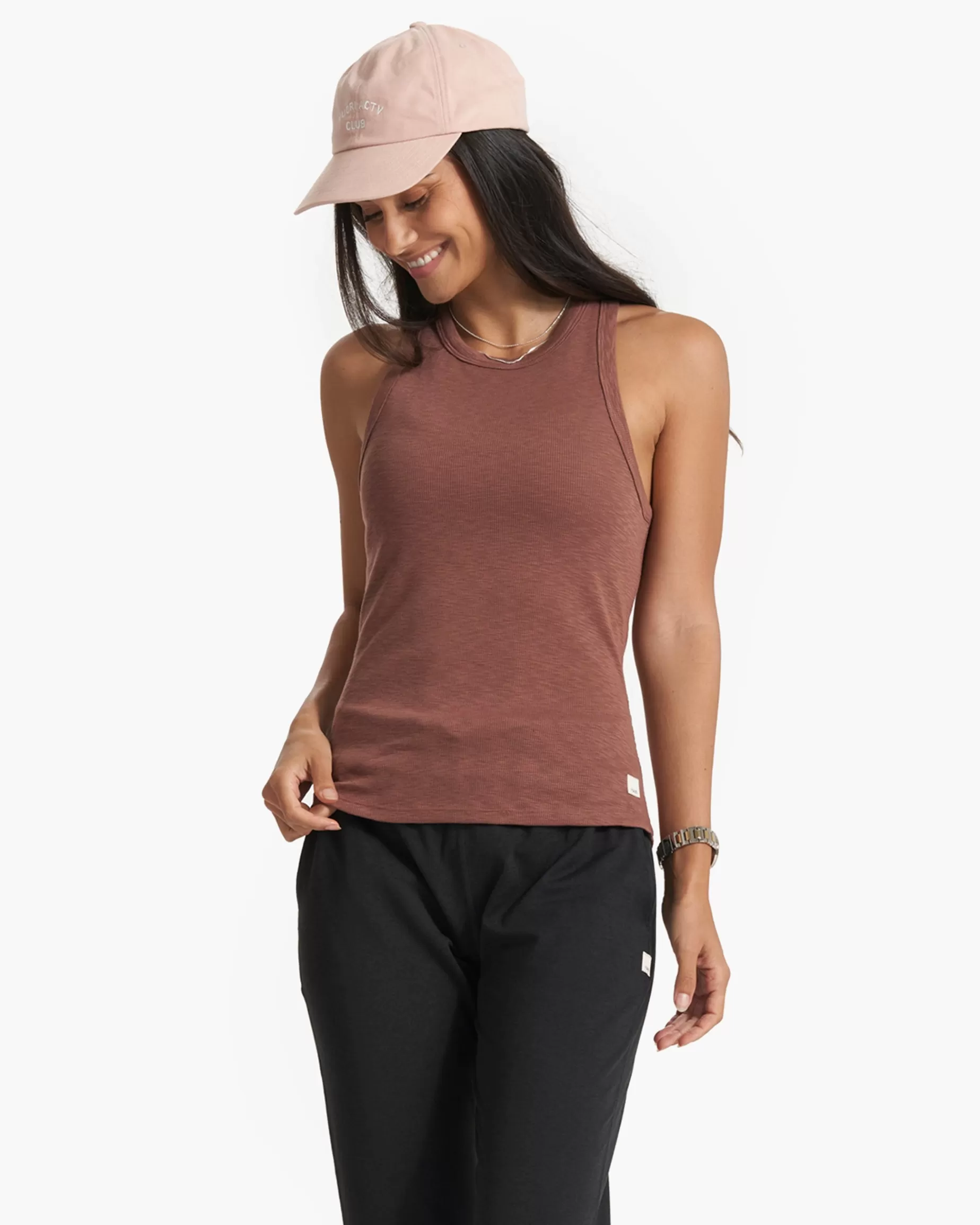 Vuori Sunrise High Neck Tank Hazelnut Cheap
