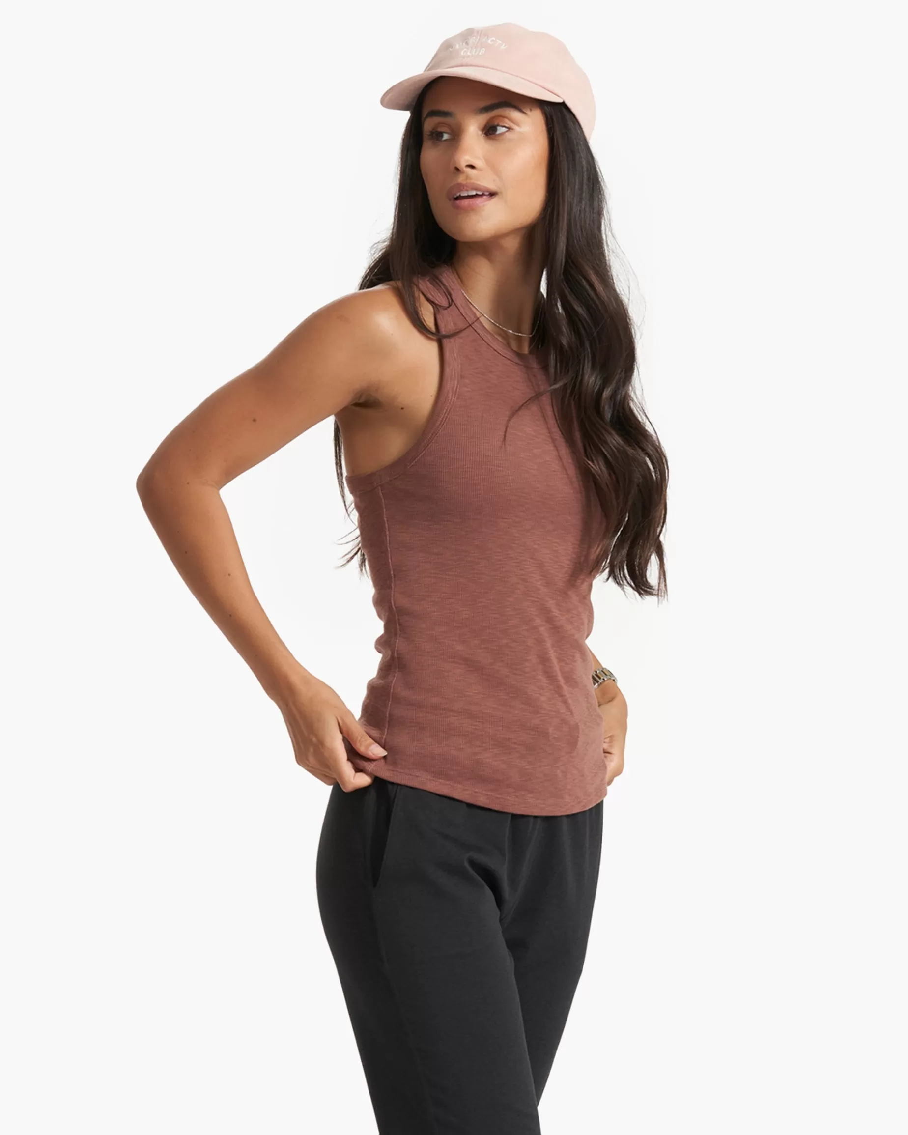 Vuori Sunrise High Neck Tank Hazelnut Cheap