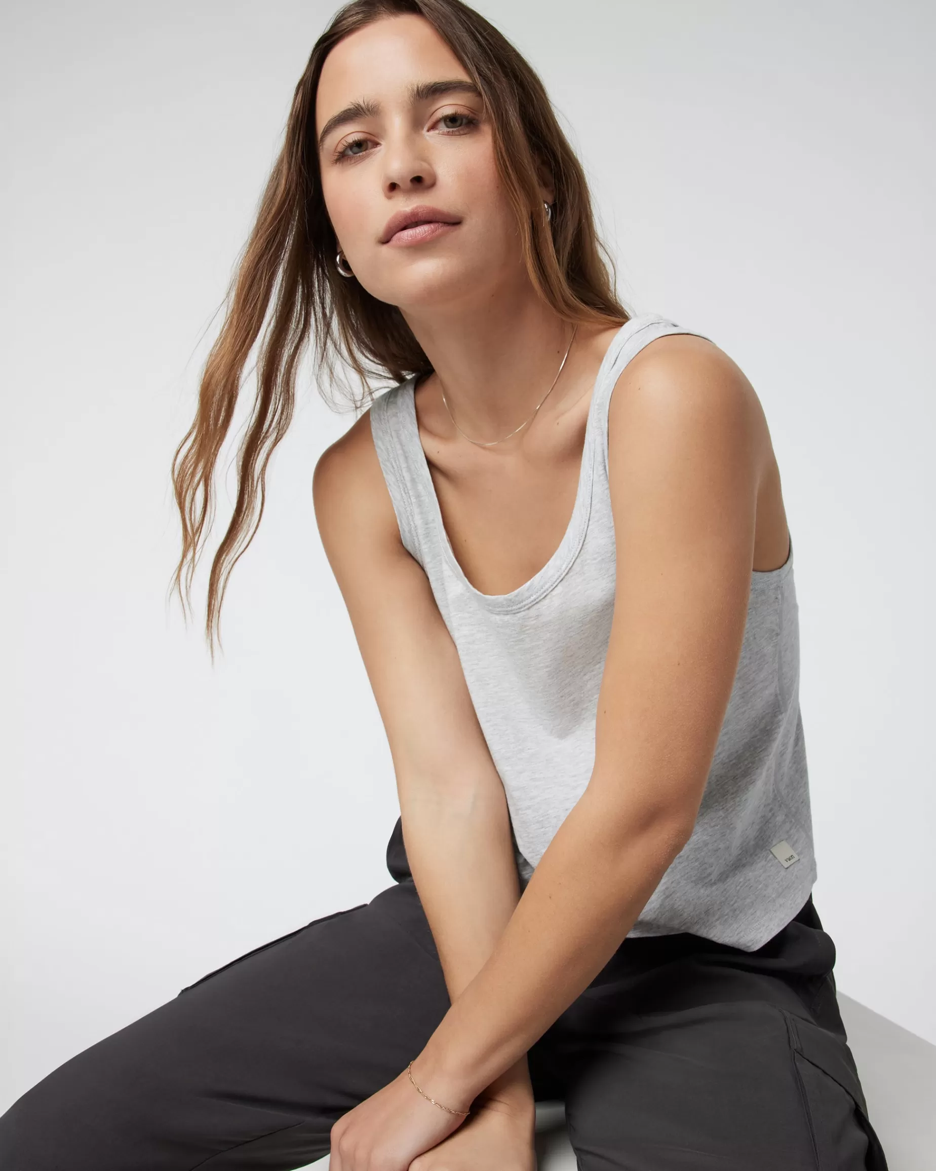 Vuori Sutton Relaxed Tank LightHeatherGrey Cheap