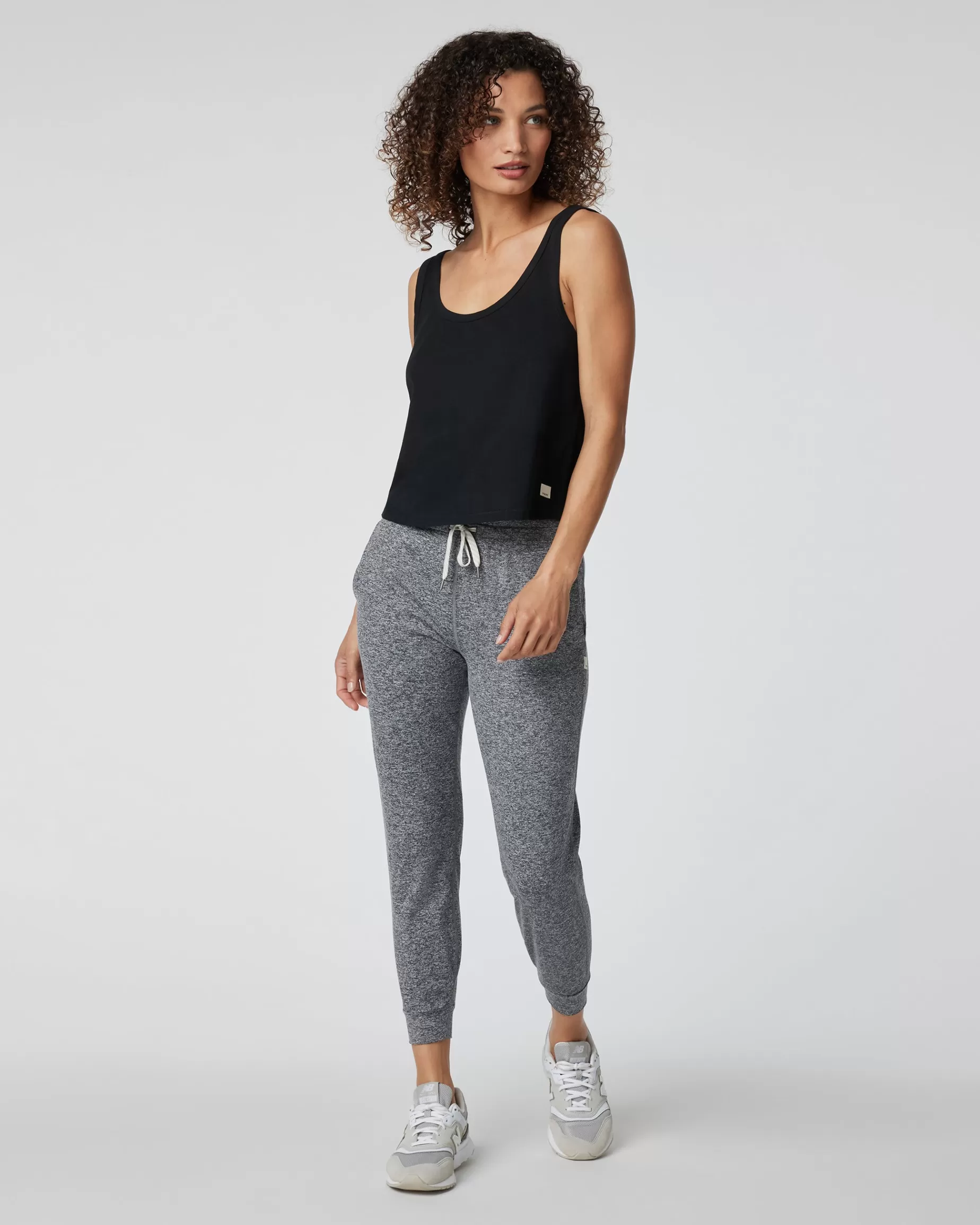 Vuori Sutton Relaxed Tank Black Cheap