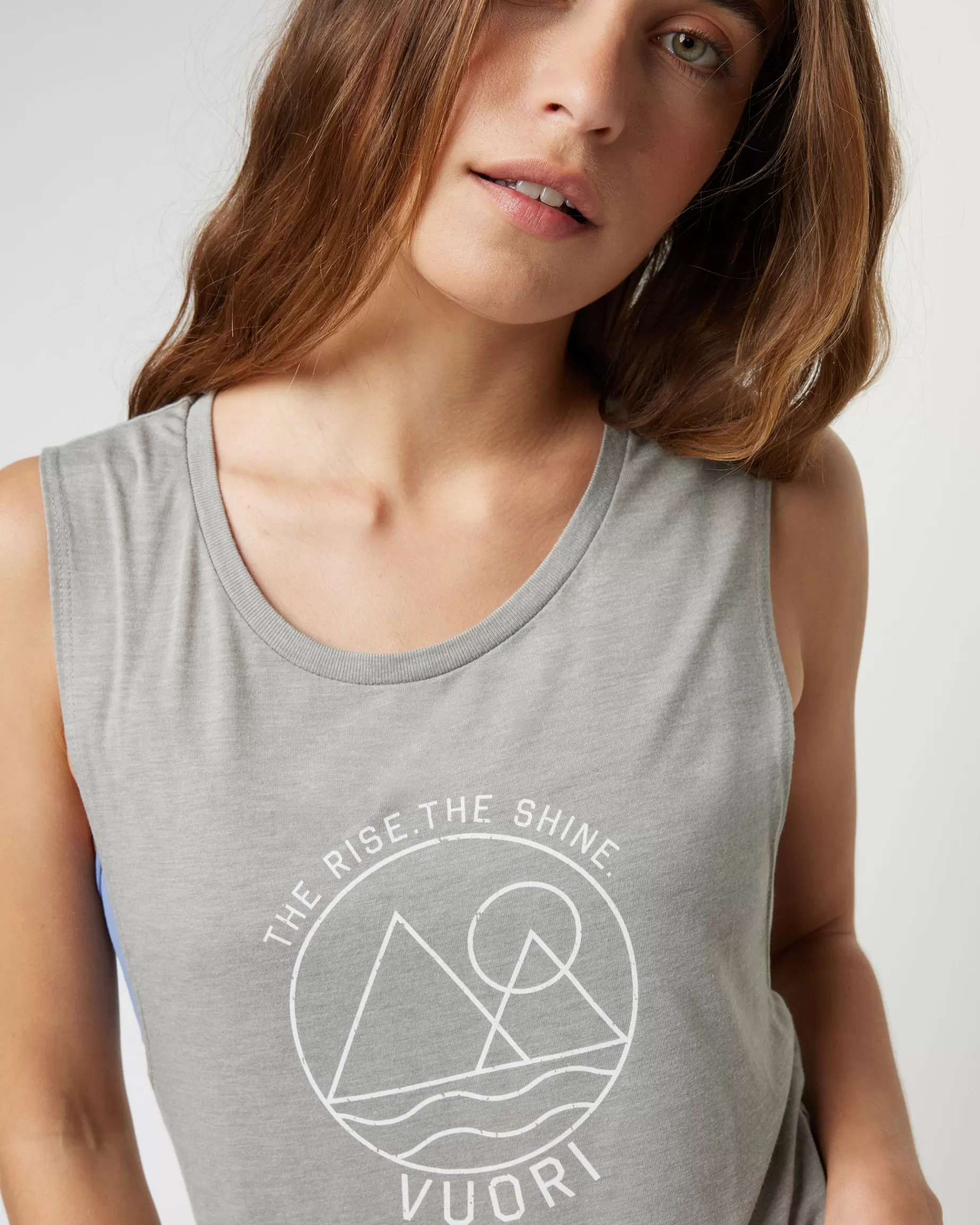 Vuori The Rise The Shine Tank StoneHeather New