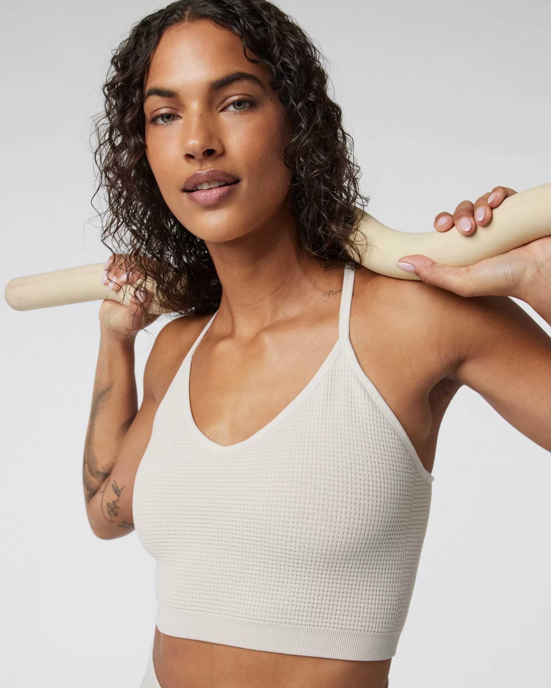 Vuori Waffle Seamless Bra Ecru Cheap