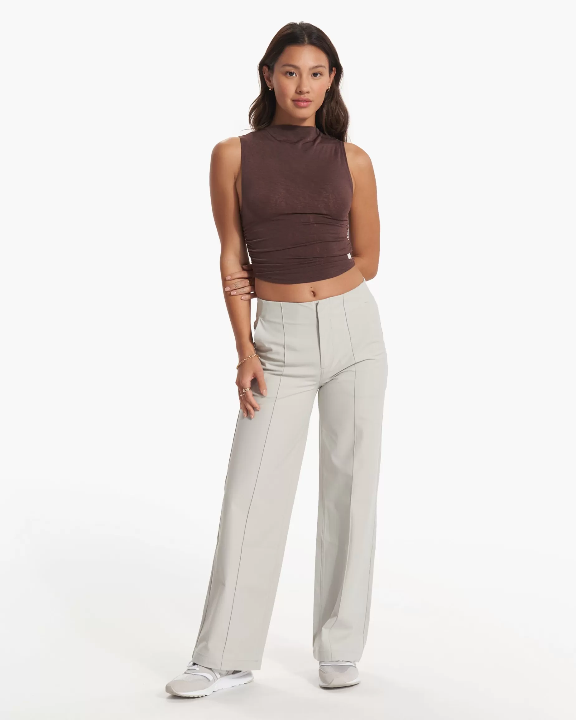 Vuori Westerlies Mock Tank Mahogany Fashion