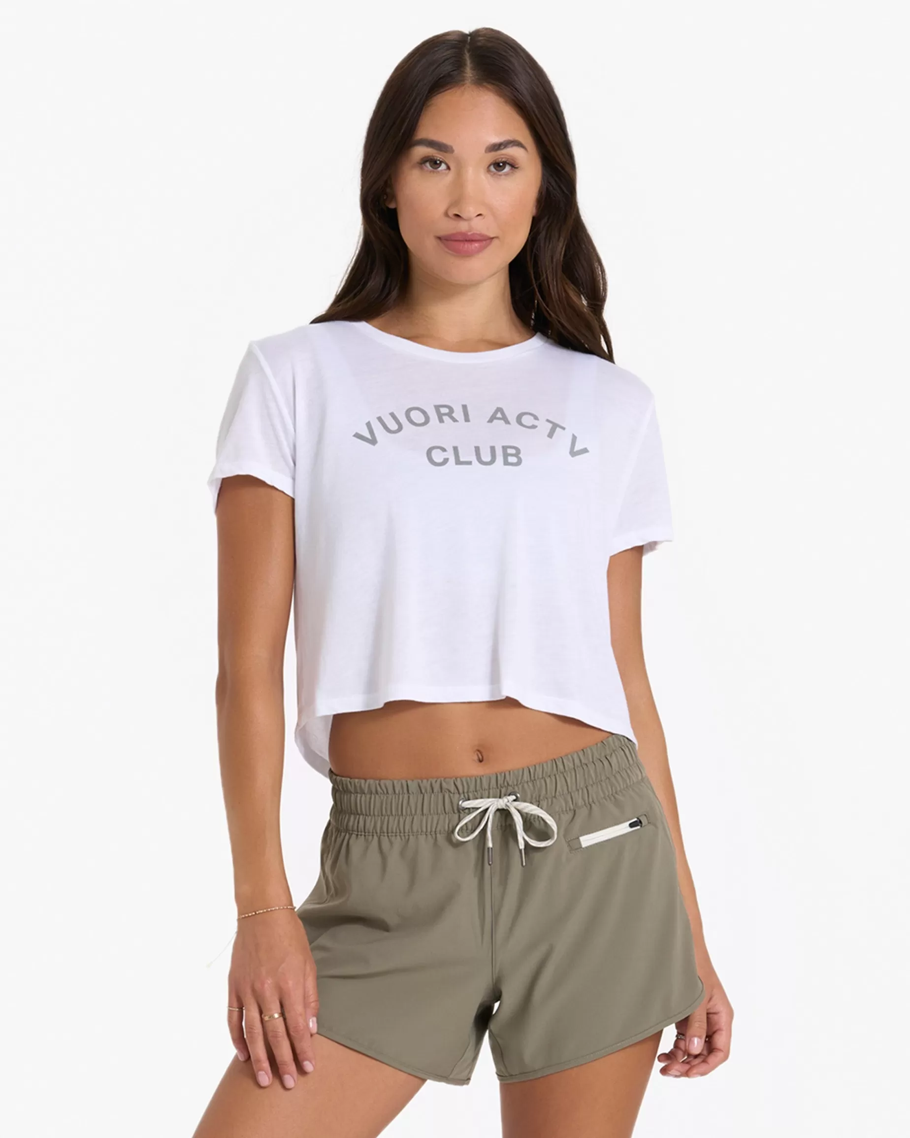 Vuori Womens ACTV Club Tee White Shop