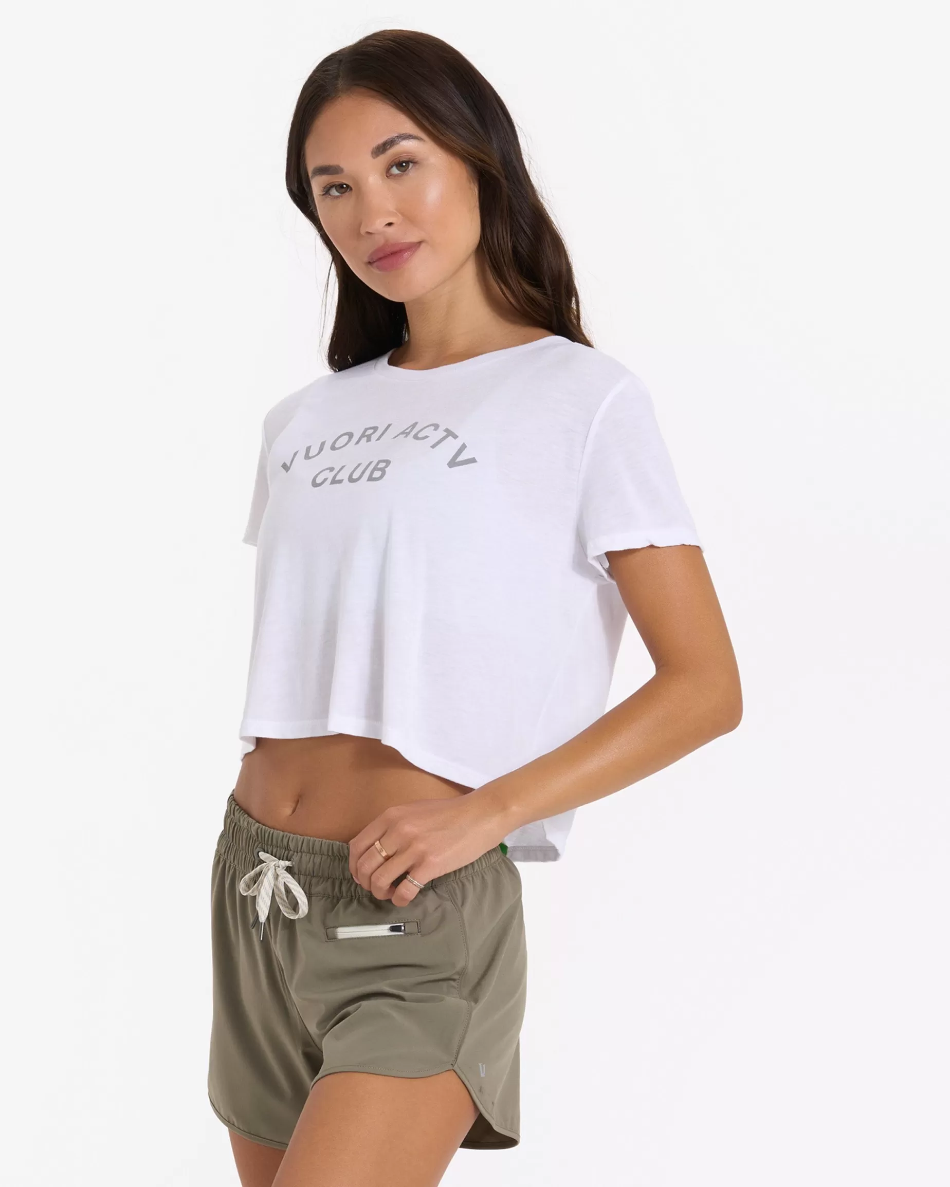 Vuori Womens ACTV Club Tee White Shop