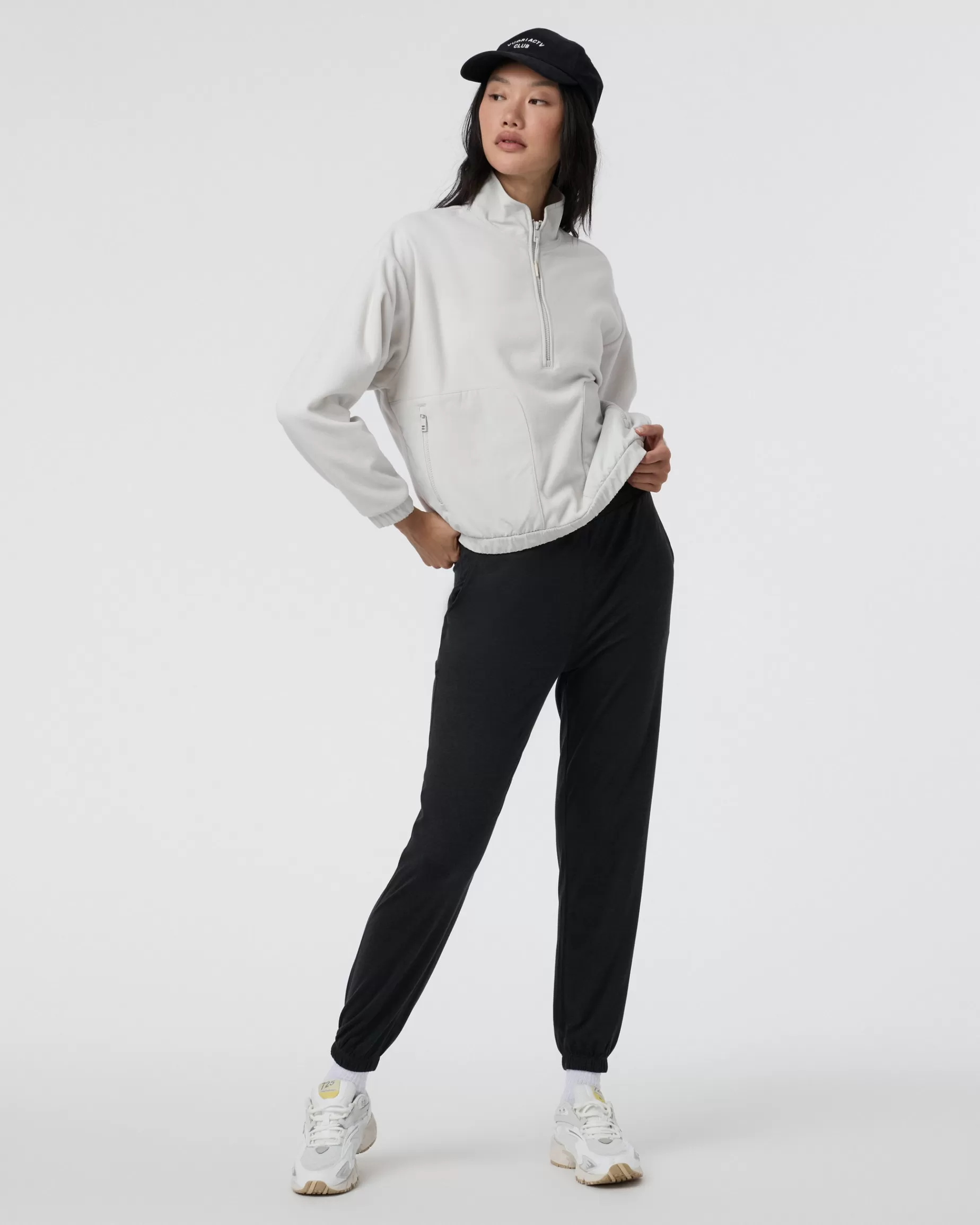 Vuori Women's Aspen Half Zip Salt Cheap